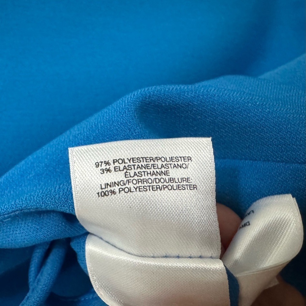 Kasper Blue Sleeveless Sheath Work Dress - Picture 7 of 7